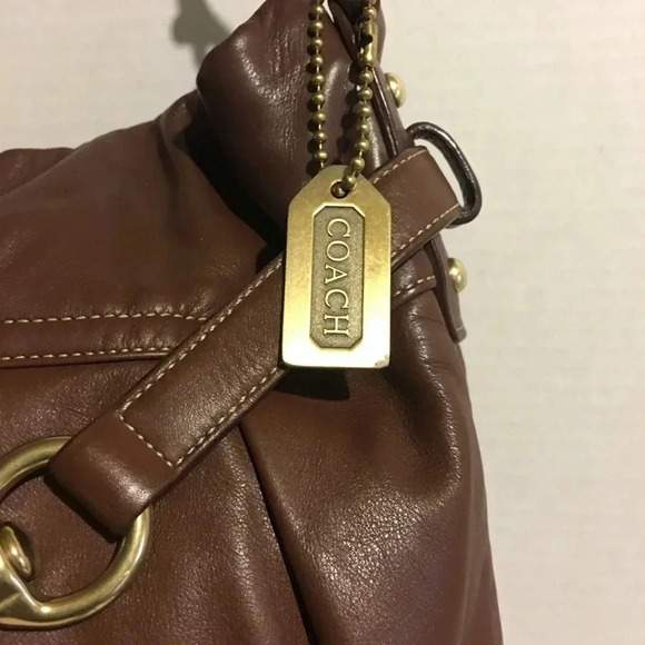 Coach Brown Leather Hobo with Gold Hardware - Picture 8 of 8